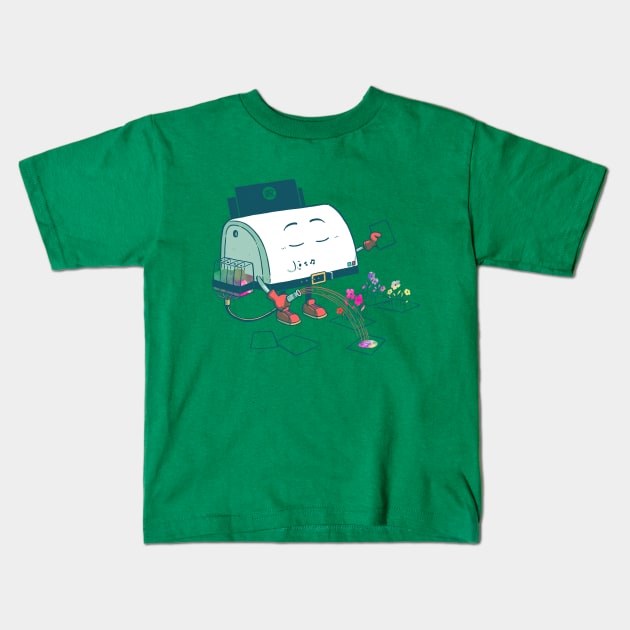 Colorful prints Kids T-Shirt by dcoarts